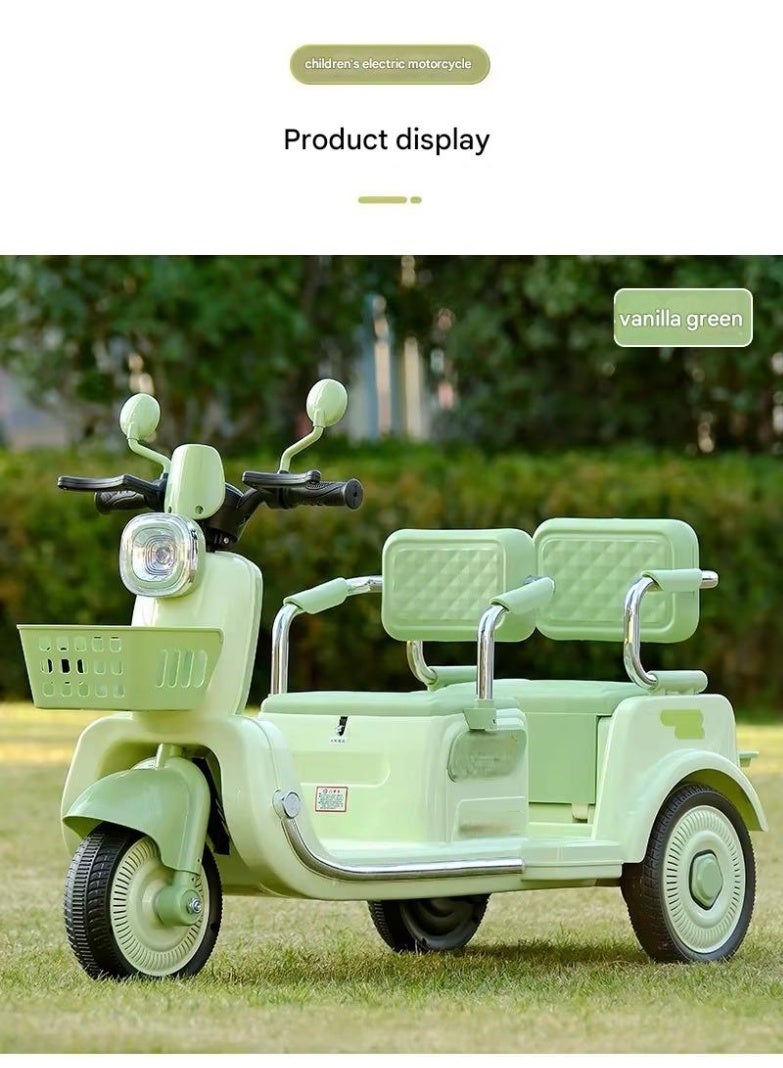 ريكسا دراجة نارية كهربائية للأطفال بمقعدين تعمل بالبطارية - دراجة كهربائية ممتعة وآمنة للأطفال - Image 3