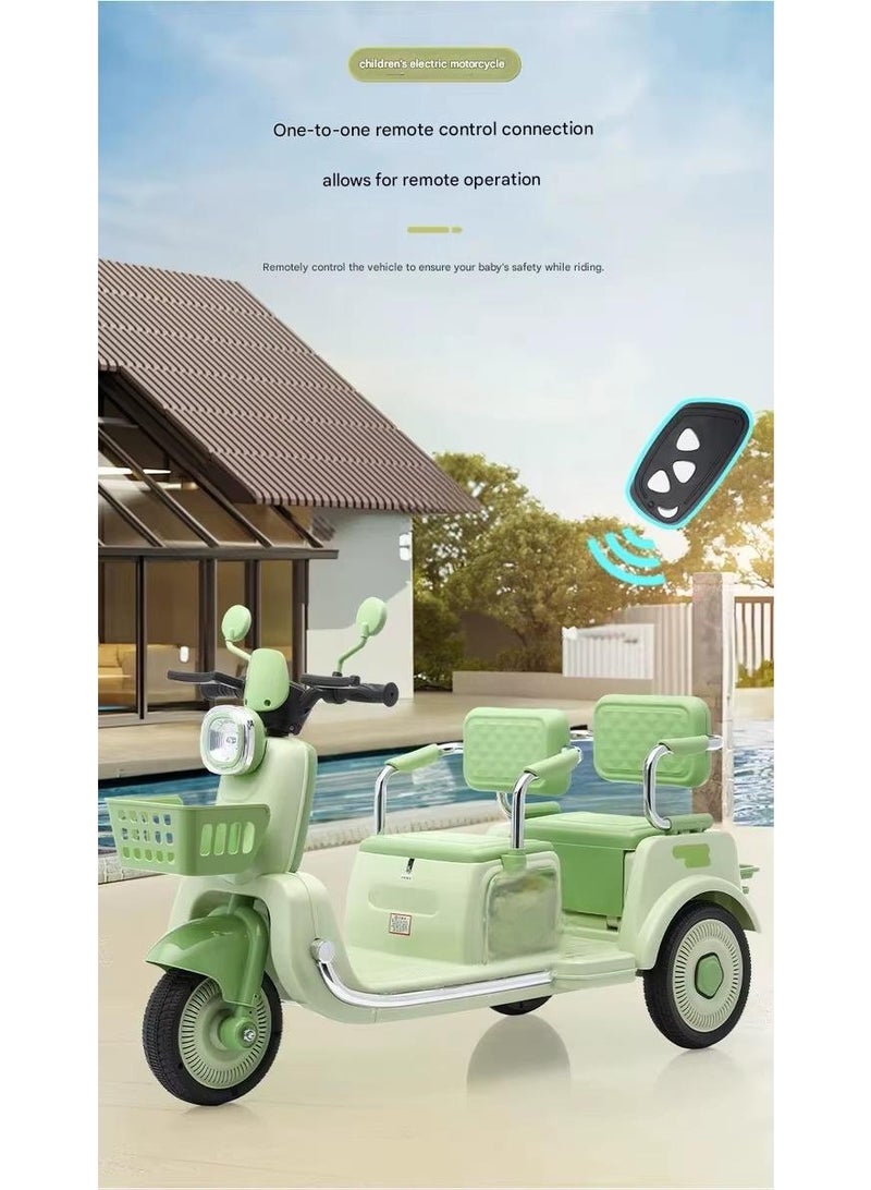 ريكسا دراجة نارية كهربائية للأطفال بمقعدين تعمل بالبطارية - دراجة كهربائية ممتعة وآمنة للأطفال - Image 5