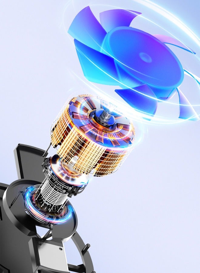 Magnetic Mobile Phone Radiator Cell Phone Cooler Portable Phone Radiator With Light Mobile Phone Cooling Fans Cellphone Cooling Fan Accessories for Game Player Tiktok Outdoor