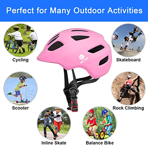 GLAF Baby Bike Helmet Toddler Helmets for 1 Year Old and up Infant Girls Boys Multi Sport Adjustable for Scooter Bicycle Kids Youth Child Skateboard Safety Cycling (XS, Matte Pink) - Image 2