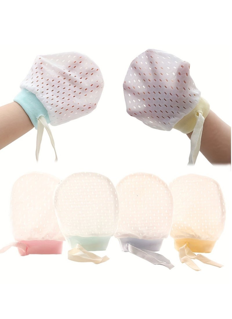 Generic - 3 Pairs of Breathable Mesh Baby Gloves - Anti Scratch Protection for Newborns in Spring & Summer - Image 1
