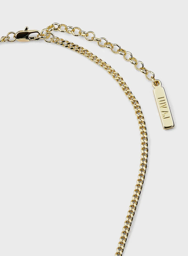 LUV AJ Bardot Stud Long Necklaces
