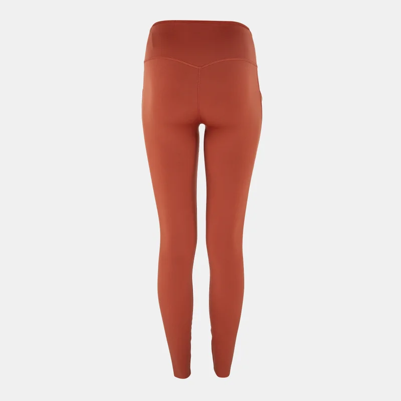 Nike Orange Women's Go Firm-Support Mid-Rise Full-Length Leggings for Women | Best Price UAE