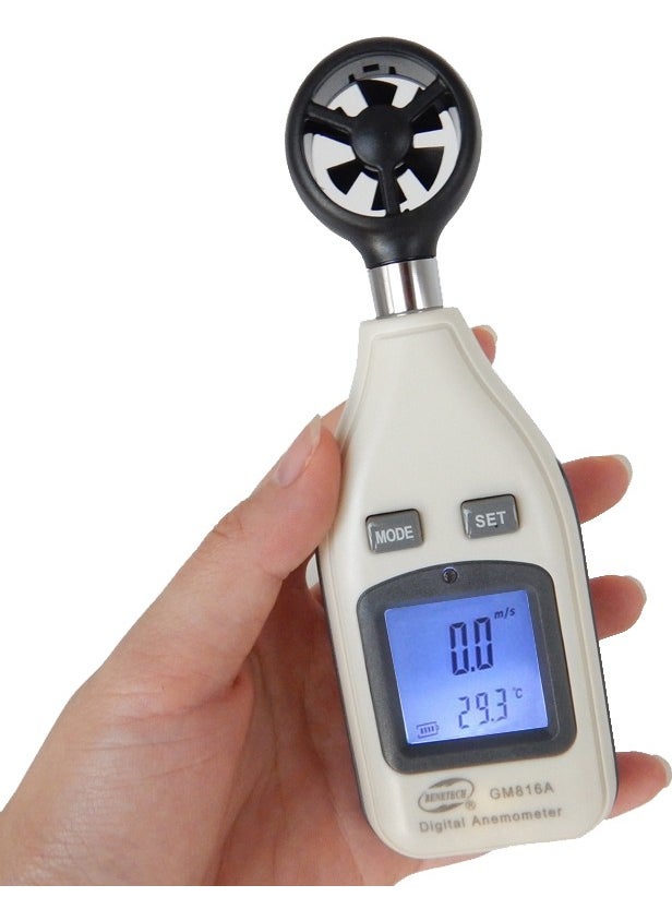 Benetech Anemometer Thermometer Air Flow Meter Thr186  - Image 3
