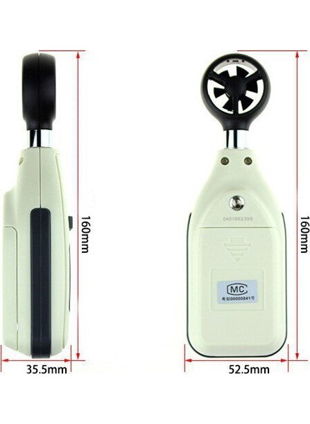 Benetech Anemometer Thermometer Air Flow Meter Thr186  - Image 4