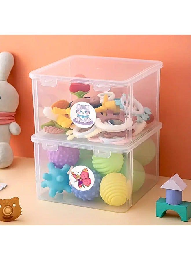 500Pcs Cute Cartoon Stickers for Kids, 1Inch Roll Children Reward Encouragement Stickers Packaging Sealing Stickers Scrapbooking Adhesive Stickers for Holiday Party Gift Decorations Labels, 8 Designs - Image 5