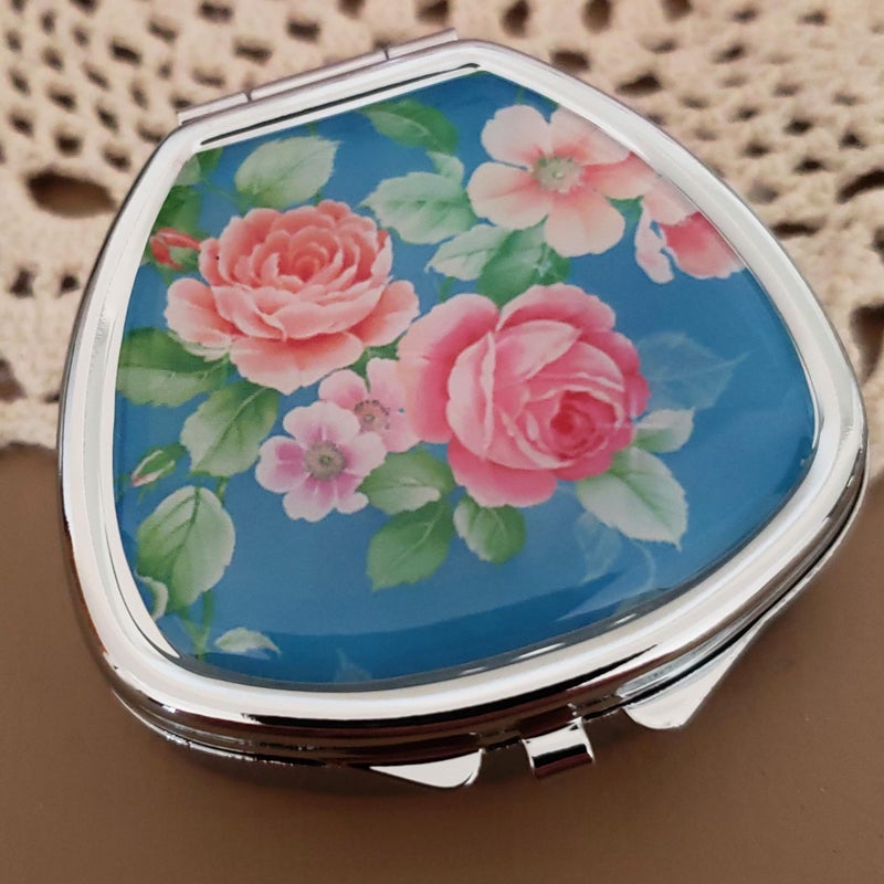 Houder Designer Pill Box by Houder - Decorative Pill Case with Gift Box - Carry Your Meds in Style (Roses) - Image 3