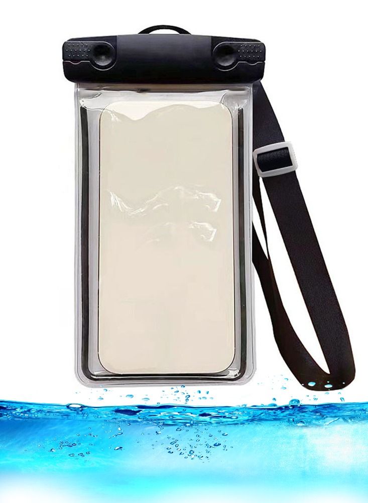 QUTOOB Waterproof Mobile Bag With Lanyard For Iphones, Samsung and Other Mobiles, Idealy Used At Beach, While Swimming, Enjoying Water Related Activities, Camping, Fashion Mobile Pouch For Swimming and Beach  - Image 1