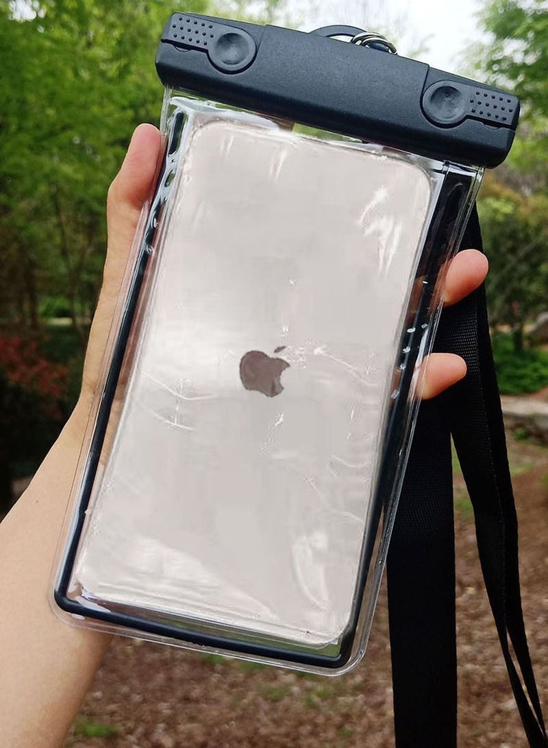 QUTOOB Waterproof Mobile Bag With Lanyard For Iphones, Samsung and Other Mobiles, Idealy Used At Beach, While Swimming, Enjoying Water Related Activities, Camping, Fashion Mobile Pouch For Swimming and Beach  - Image 2