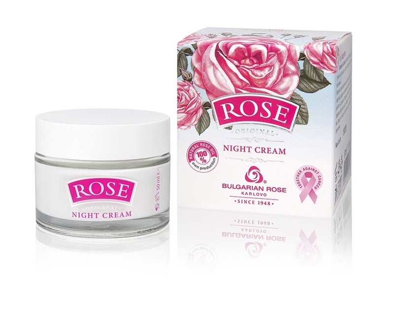 bulgarian rose karlovo Rose Bulgarian Night Face Cream Oil Moisturizing and Rejuvenating Skin Care Water Revitalizing Night Cream Hydrating Face Cream 