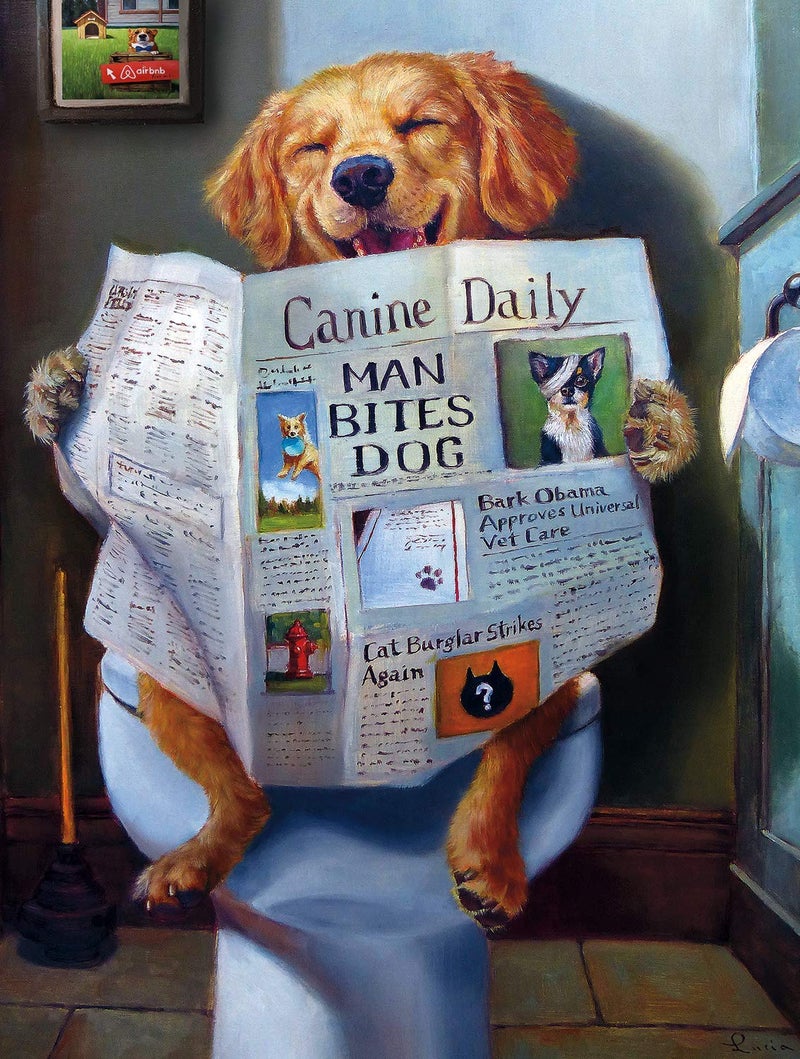 Buffalo Games - Lucia Heffernan - Dog Gone Funny - 750 Piece Jigsaw Puzzle For Adults -Challenging Puzzle Perfect for Game Nights - Finished Size is 24.00 x 18.00 - Image 1