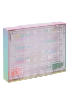 SUNNY LIFE Take Me Anywhere Mini Lucite Backgammon Aurora  - Image 2