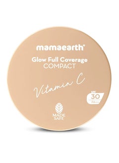 Mamaearth Glow Full Coverage Compact 04 Natural Glow 9 Gms  - Image 1