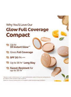 Mamaearth Glow Full Coverage Compact 04 Natural Glow 9 Gms  - Image 4