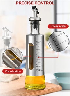 Oil Dispenser Bottle Kitchen Stainless Steel Olive Oil Pot Automatic Opening and Closing Leak, Proof Soy sauce Barbecue Seasoning  Bottle - 300ml - pzsku/Z4D910D187C416392DE75Z/45/_/1736842757/a701e7f8-0123-4365-90cc-61641a77c953