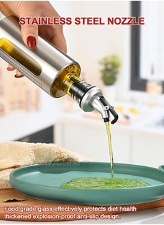 Oil Dispenser Bottle Kitchen Stainless Steel Olive Oil Pot Automatic Opening and Closing Leak, Proof Soy sauce Barbecue Seasoning  Bottle - 300ml - pzsku/Z4D910D187C416392DE75Z/45/_/1736842761/e155b719-c738-498d-8789-06f8789bc1d2