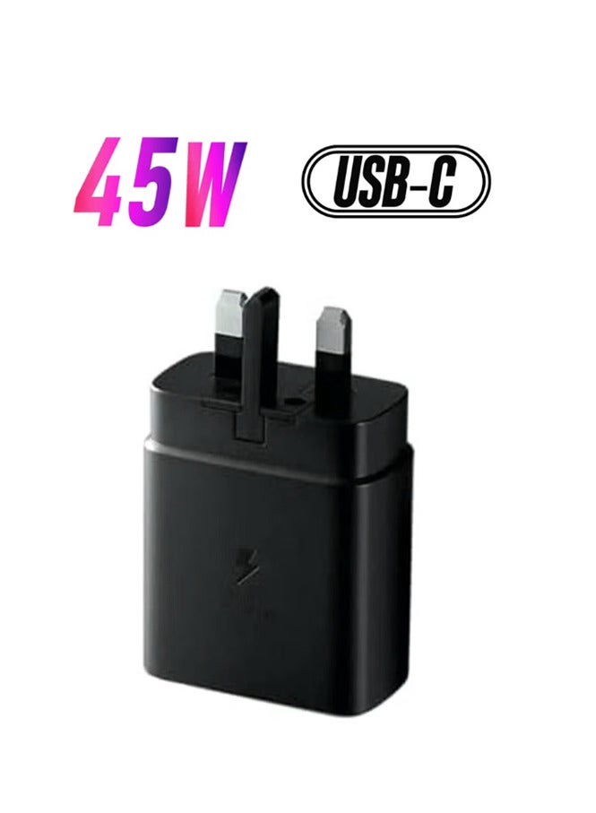 Qbest 45W PD Fast Wall Charger | Original USB-C Adapter for Super Fast Charging | Compatible with Samsung & All USB-C Devices | Sleek Design – Cable Not Included - Image 1