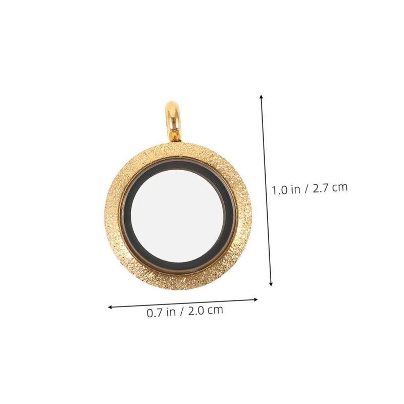 إطار صور أنيق دائري من الفولاذ المقاوم للصدأ بلون ذهبي خفيف الوزن للمناسبات الخاصة - Image 3