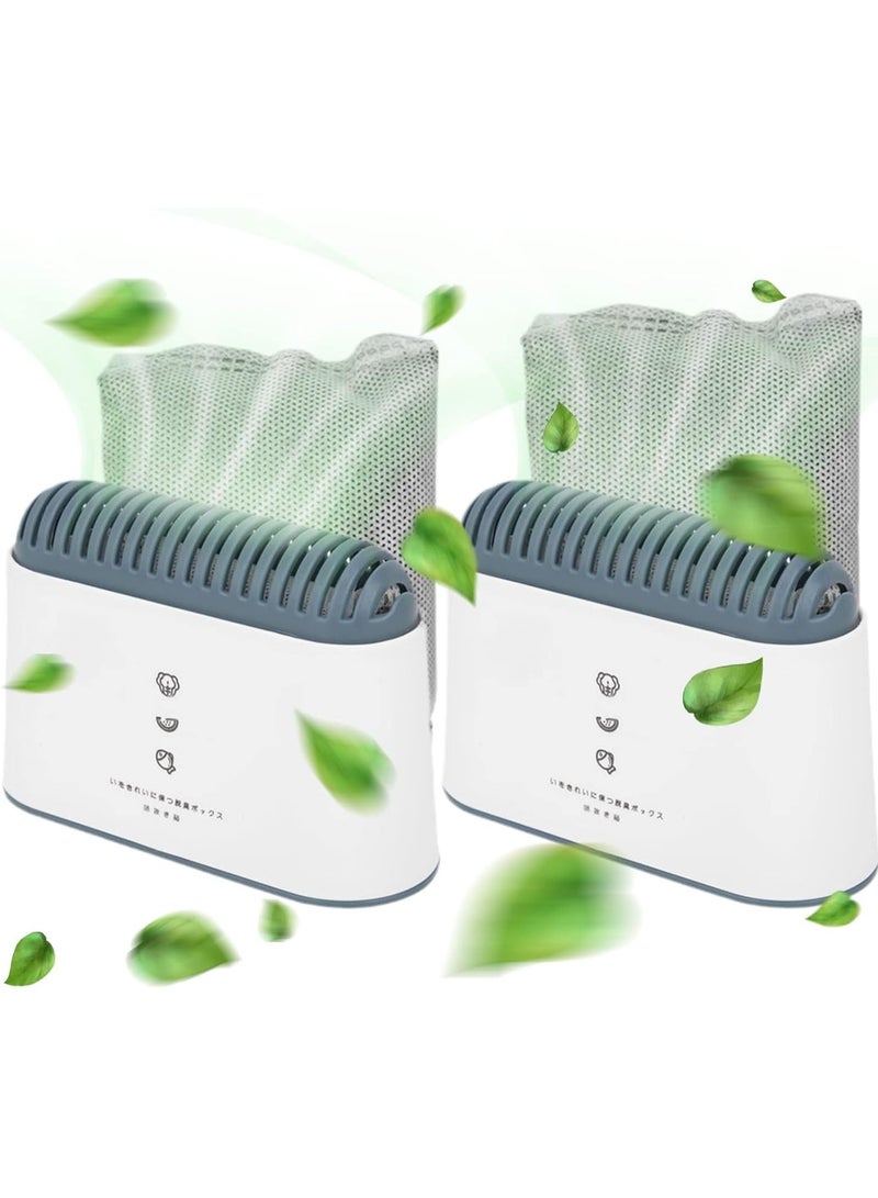 2PCS Refrigerator Deodorizer, Bamboo Activated Charcoal Air Purifying Bag, Odor Eliminator for Fridge & Freezer, Closet, Shoes, Kitchens, and Basements - Long-Lasting, Natural Odor Neutralize - Image 3