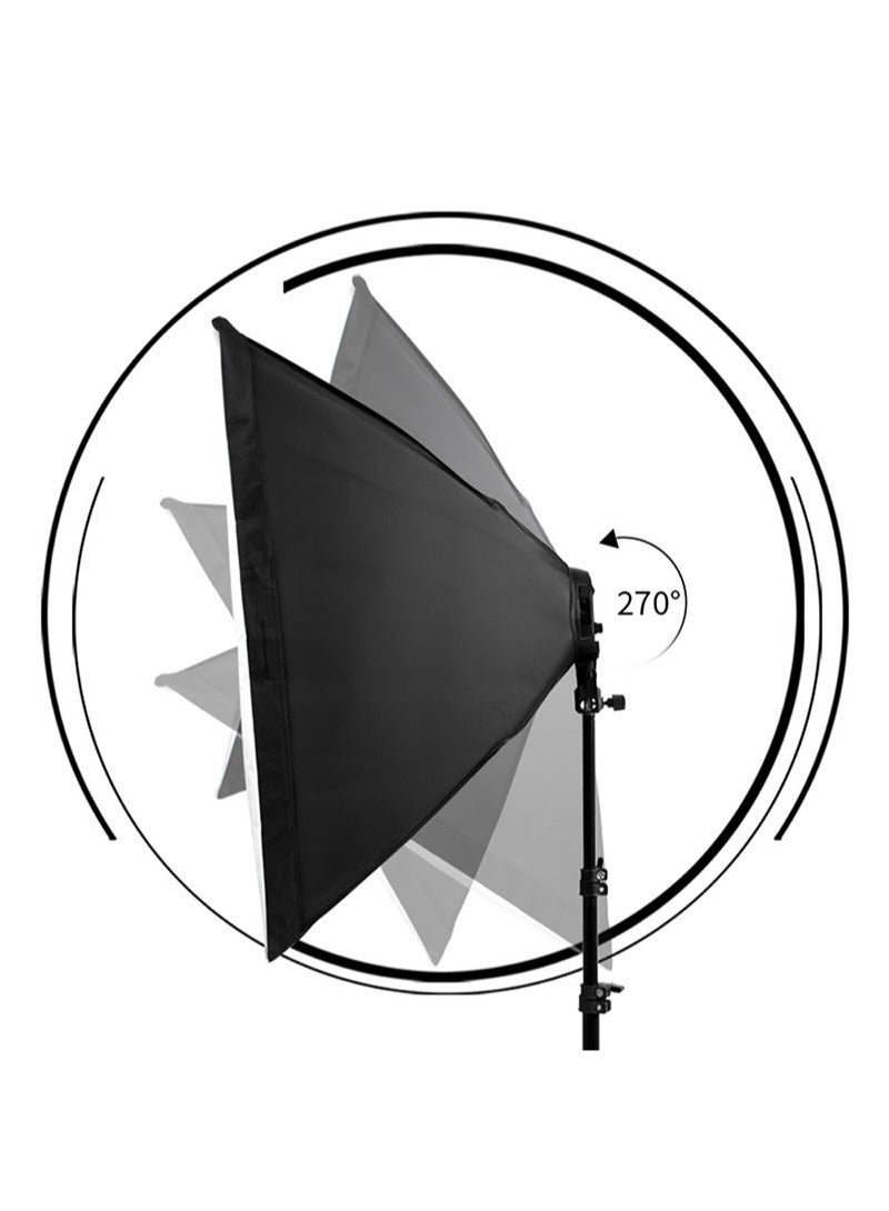 Glanfen Photography Soft Box Lighting Kit with 3 Pcs 200W 3 Colors Bulbs Soft Boxes and Carry Bag for Portrait Product Shooting  - Image 4