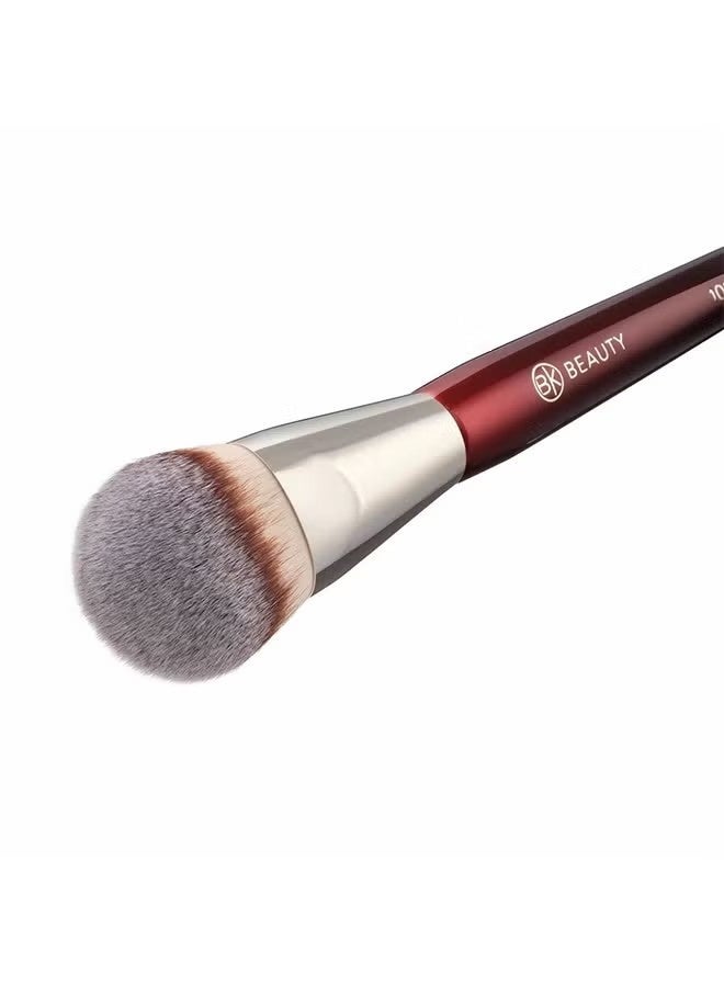 BK BEAUTY Brushes - 101 Contoured Foundation Brush - Foundation Makeup Brushes - Face Brush for Liquid or Cream Foundations - Image 3