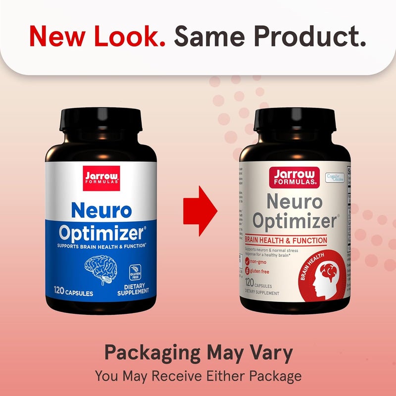 Jarrow Formulas Neuro Optimizer With 7 Neuronutrient Ingredients Dietary Supplement for Brain Health and Antioxidant Support 120 Capsules 30 Day Supply - Image 2