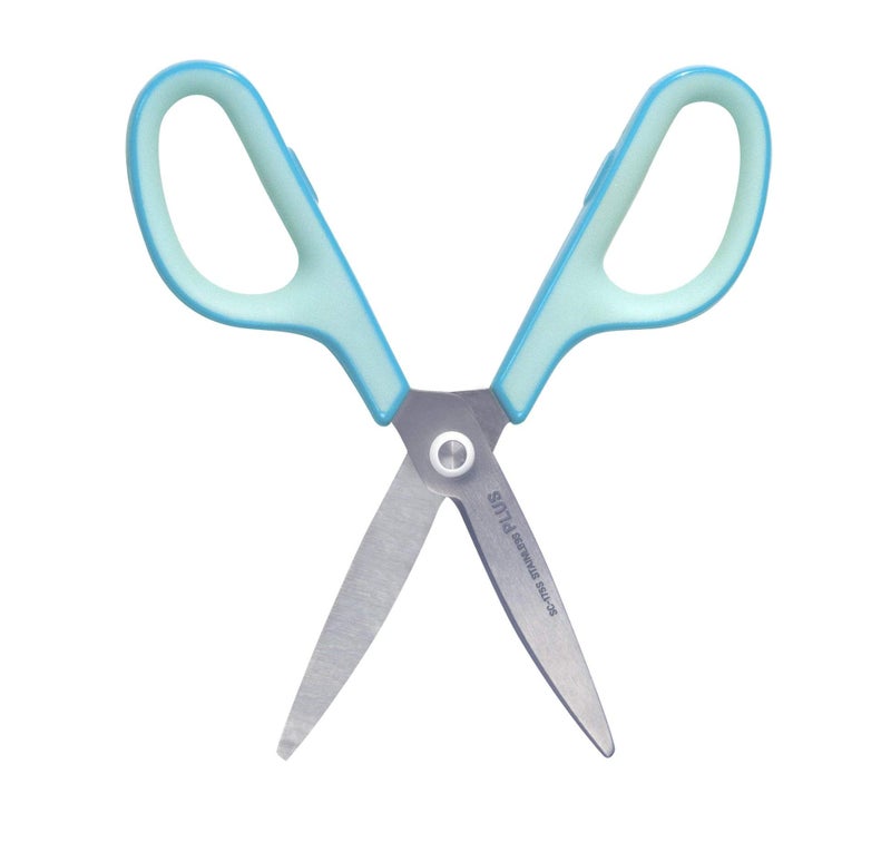 Plus Fit Cut Curve Scissors, Small, Blue - Image 5