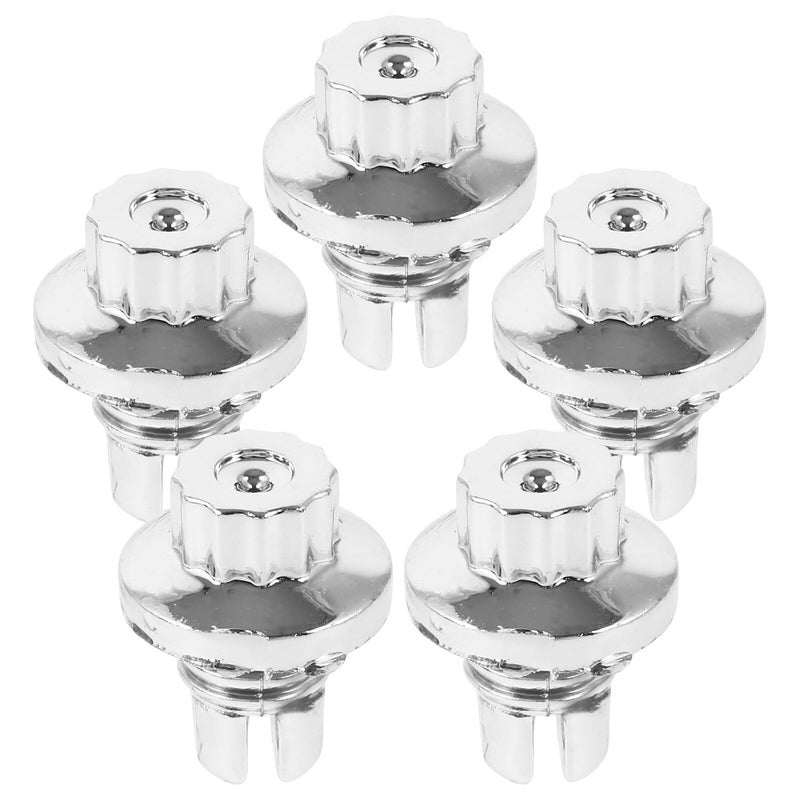 Silver Car Wheel Lug Nuts Set Of 5 Replacement Decoration For Standard Automotive Hub - Image 2