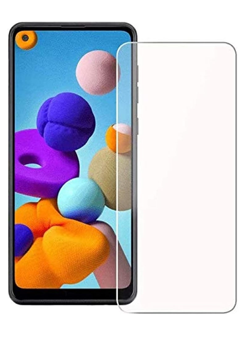 Super Tempered Glass Screen Protector Clear Designed For Samsung Galaxy A21 Full Screen Coverage And Bubble Free - Image 1