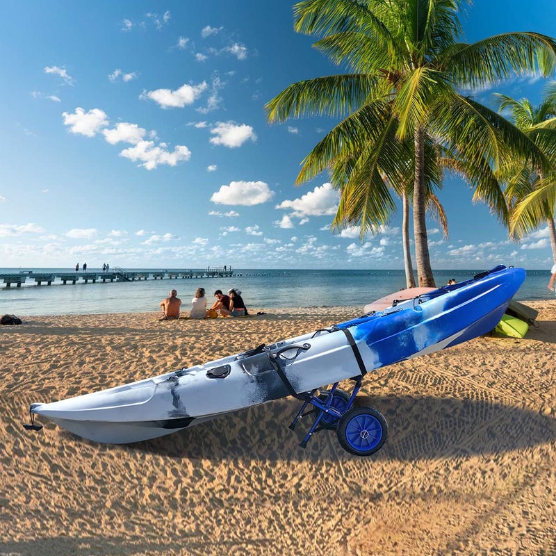 Nooew Newcod Kayak Cart, Kayak Dolly with 10" Airless Tire for Carrying Kayak Canoe SUP Paddle Board - Image 4