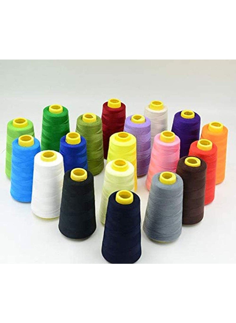DIY Crafts Diy Crafts 17846 3000 Yards Overlocking Sewing Machine Industrial Polyester Thread Metre Cones, Pack of 1 Cone (Pink)  - Image 5