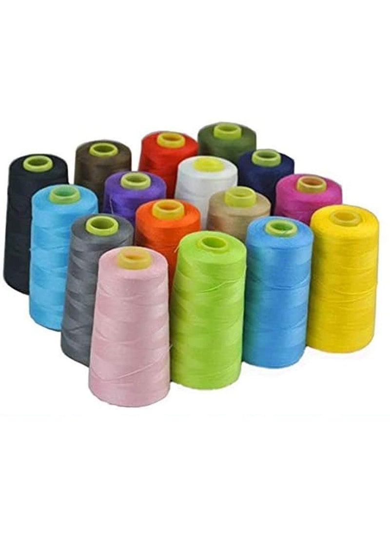 DIY Crafts Diy Crafts 17846 3000 Yards Overlocking Sewing Machine Industrial Polyester Thread Metre Cones, Pack of 1 Cone (Pink)  - Image 1