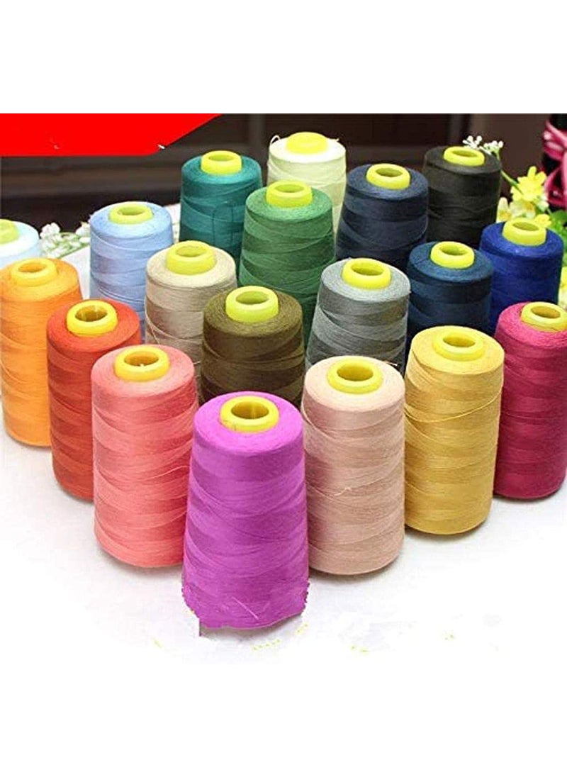 DIY Crafts Diy Crafts 17846 3000 Yards Overlocking Sewing Machine Industrial Polyester Thread Metre Cones, Pack of 1 Cone (Pink)  - Image 4