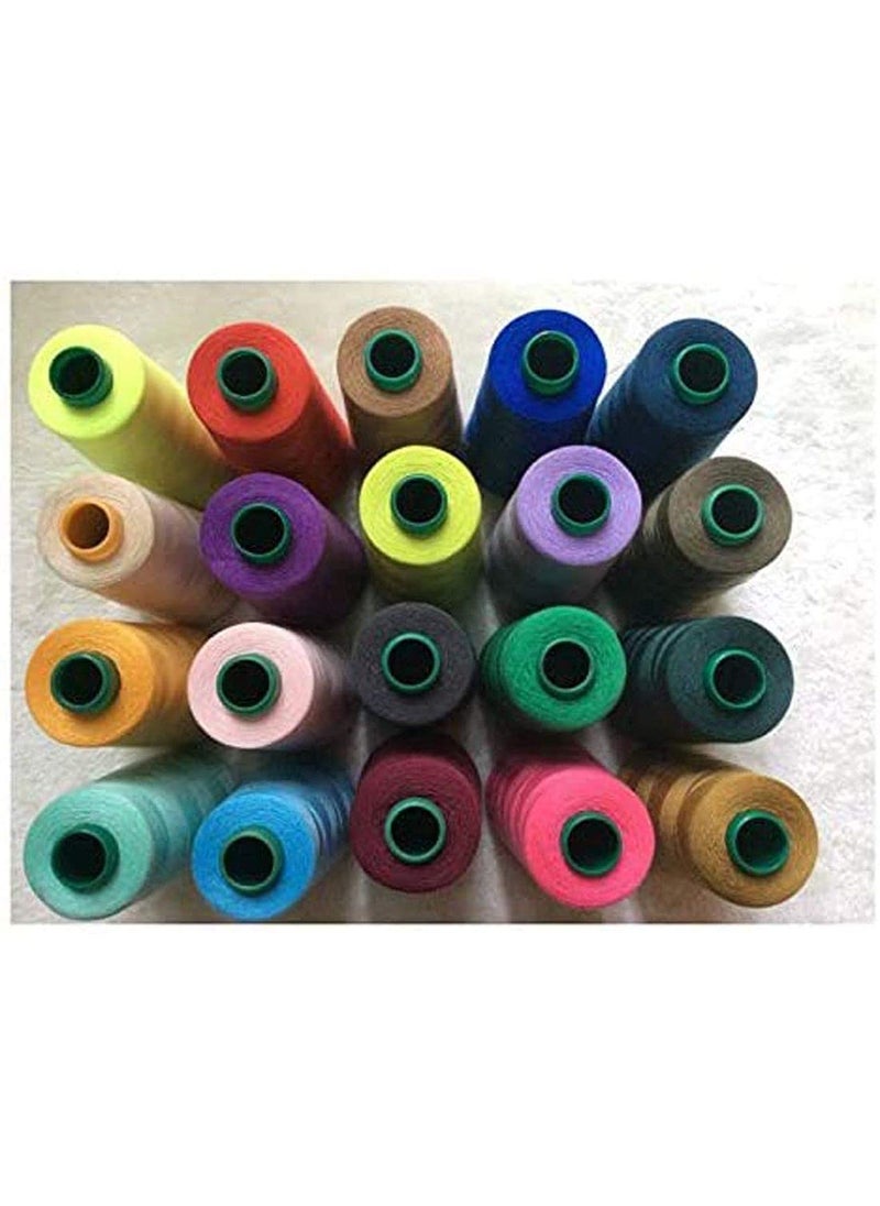 DIY Crafts Diy Crafts 17846 3000 Yards Overlocking Sewing Machine Industrial Polyester Thread Metre Cones, Pack of 1 Cone (Pink)  - Image 2