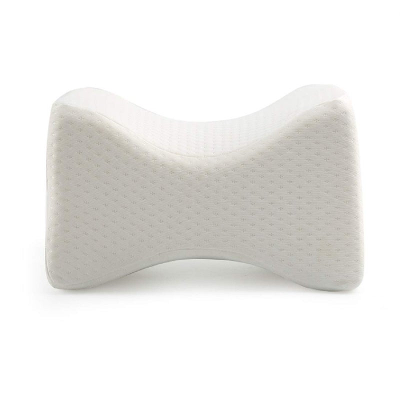 PumPum PUM PUM Orthopaedic Knee Pillow for Sciatica Relief Back Pain Leg Pain Pregnancy Hip and Joint Pain Memory Foam Knee Leg PillowWhite - Image 1