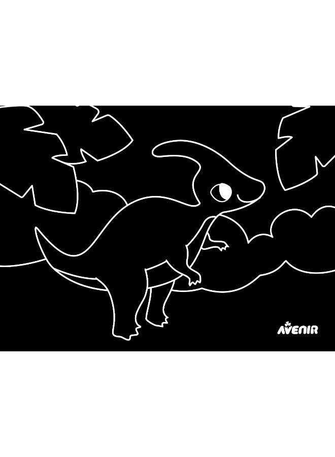 Avenir Scratch Junior My Dinosaur Friends Multicolour | Scratch the paper sheets to create colorful designs | Ages 3+ - Image 2