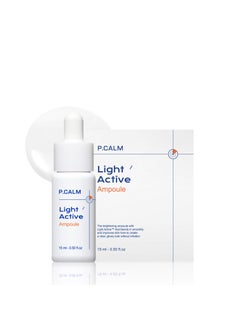 P.CALM PCALM Light Active Facial Skin Serum Ampoule  Blemish Sagging Sebum Care Exfoliating Dead Skin Regeneration Even Skin Tone 05 Oz Dry Sensitive Oily Niacinamide Korean 