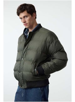 trendyol Khaki Regular Fit Rubber Detailed Winter Coat TMNAW25MO00016  - Image 2