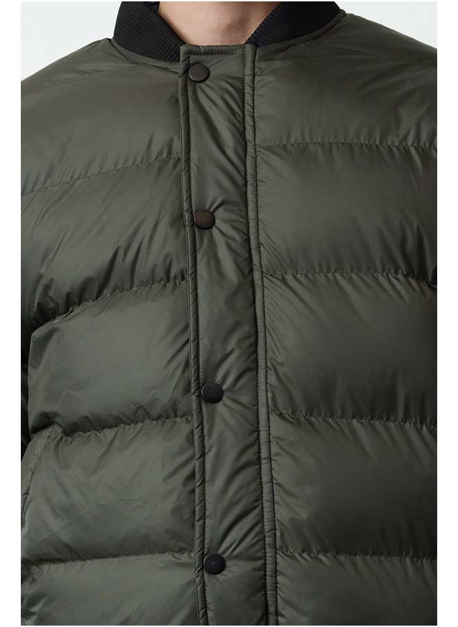 trendyol Khaki Regular Fit Rubber Detailed Winter Coat TMNAW25MO00016  - Image 3