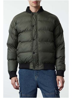 trendyol Khaki Regular Fit Rubber Detailed Winter Coat TMNAW25MO00016  - Image 4