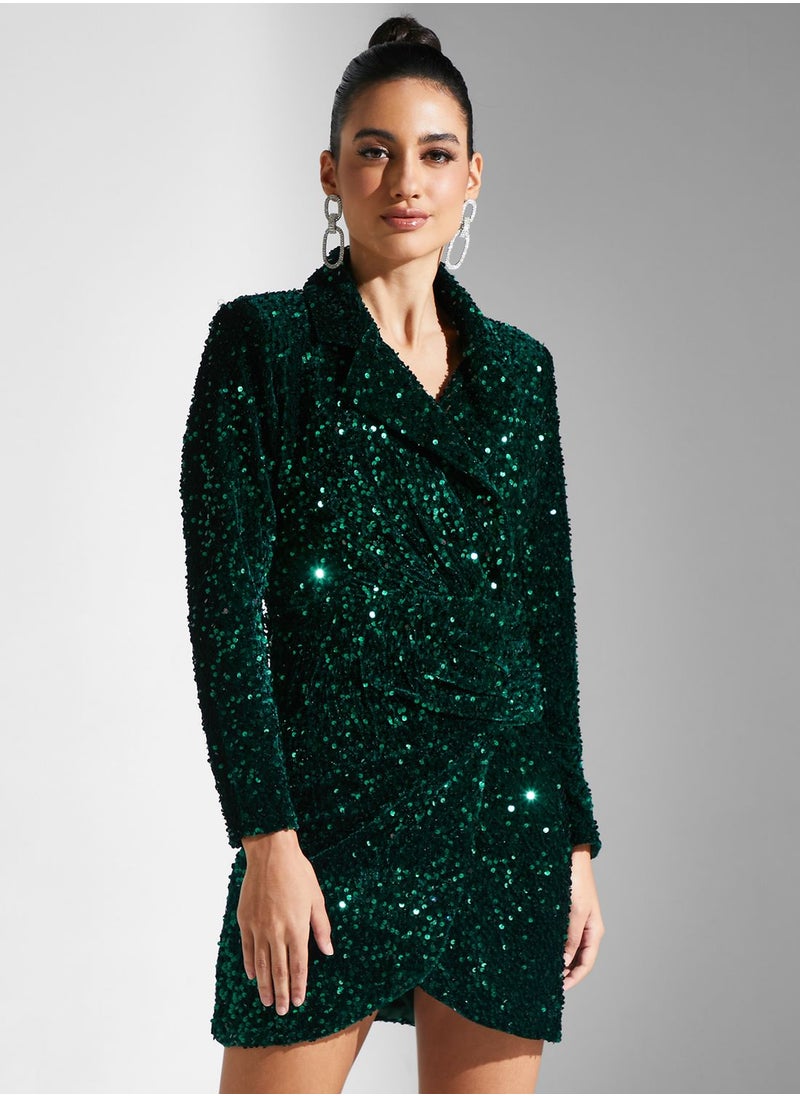Golden Apple - Sequin Detail Dress - Image 1