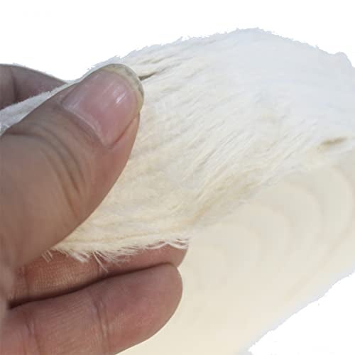 JUNLIXN 2 Pcs Extra Thick 8 Inch Cotton Buffing Wheel, 70 Ply Cloth 5/8 Inch Arbor Hole Abrasive Polishing Wheel for Bench Grinder(White) - Image 4