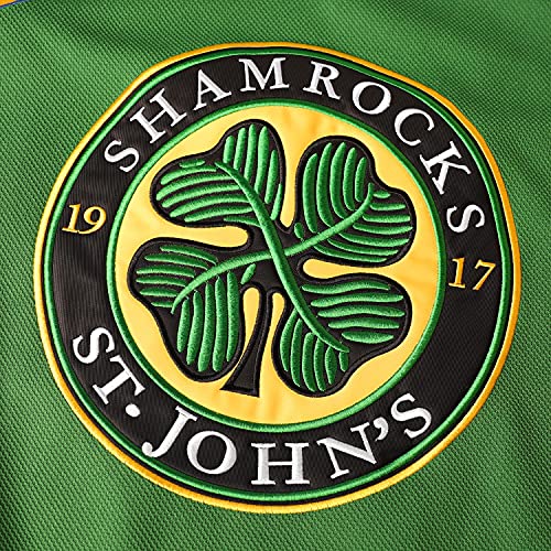 MESOSPERO 3 Ross The BOSS Rhea Hockey Jersey for Men,ST John's Shamrocks Stitched with EMHL Patch White Green Black (3 Green，X-Large) - Image 5