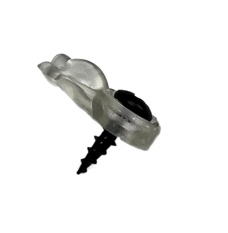 EHC Glass Cabinet Panel Retainer Clips with Screws 25 Clips (Choose Your Offset and Color) by E.H.C. (Clear, 0/0 Flush) - Image 1
