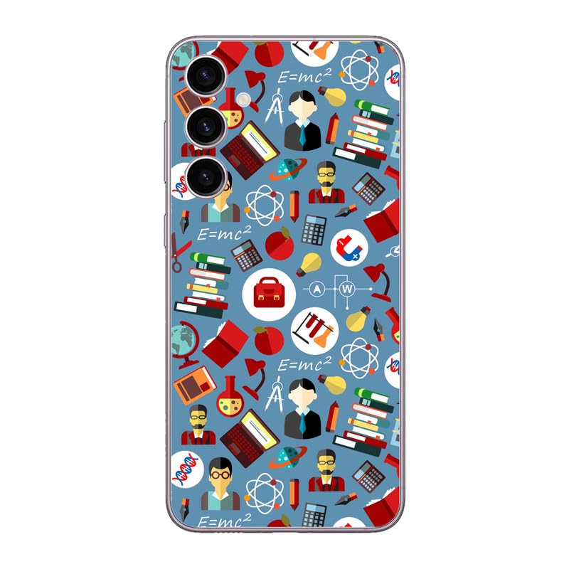 FCS Printed Designer Vinyl Mobile Back Skin Sticker for Samsung Galaxy A34 (Dr Pattern -55) - Image 1