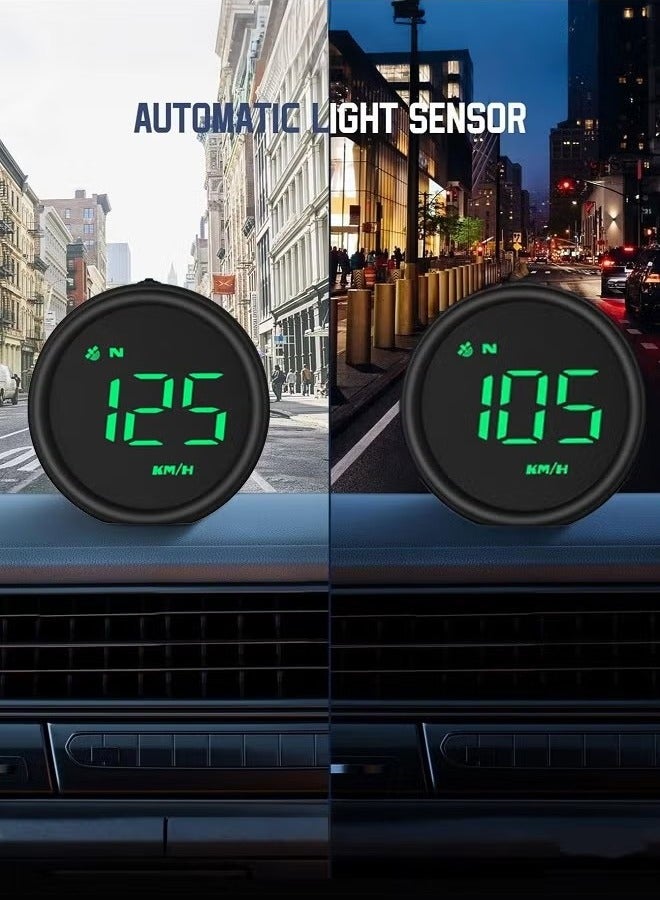 Generic Car Heads Up Display with Fatigue Driving Reminder and Compass，Universal Car HUD Head Up Display Speedometer with Speed, Overspeed Warning, Mileage Measurement for All Vehicle  - Image 4
