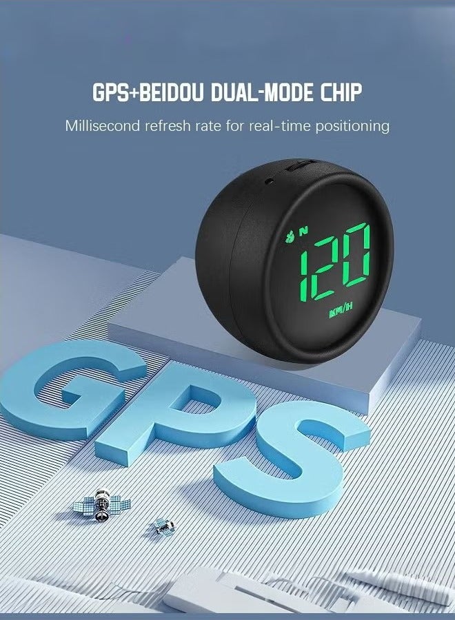 Generic Car Heads Up Display with Fatigue Driving Reminder and Compass，Universal Car HUD Head Up Display Speedometer with Speed, Overspeed Warning, Mileage Measurement for All Vehicle  - Image 2