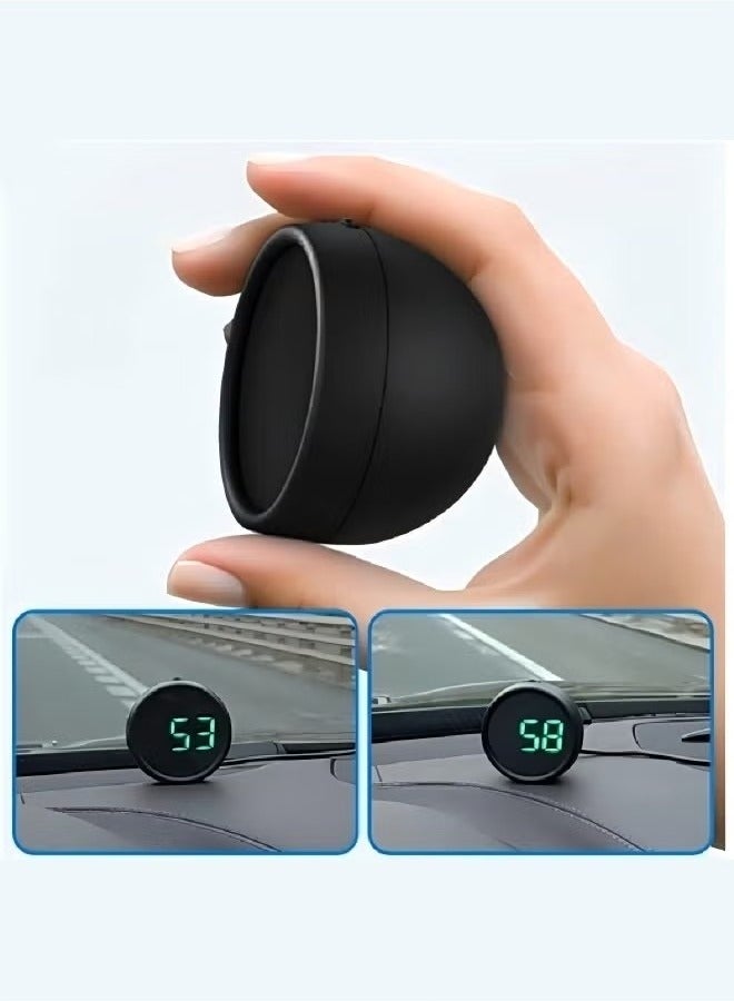Car Heads Up Display with Fatigue Driving Reminder and Compass，Universal Car HUD Head Up Display Speedometer with Speed, Overspeed Warning, Mileage Measurement for All Vehicle - Image 4