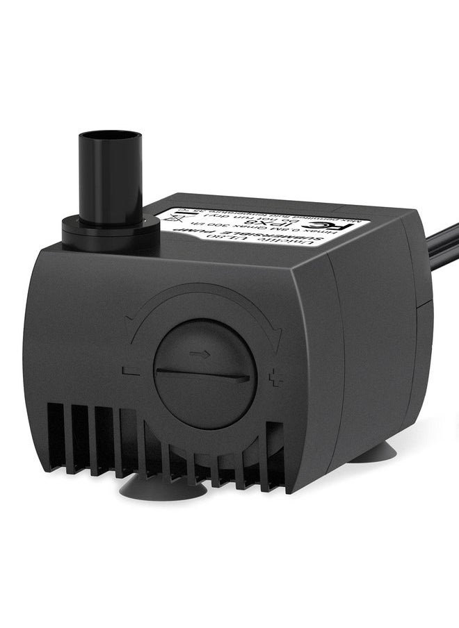 Uniclife Uniclife 80 GPH Submersible Water Pump 4W 2.4ft High Lift Quiet Pump for Fountain Aquarium Fish Tank  - Image 1