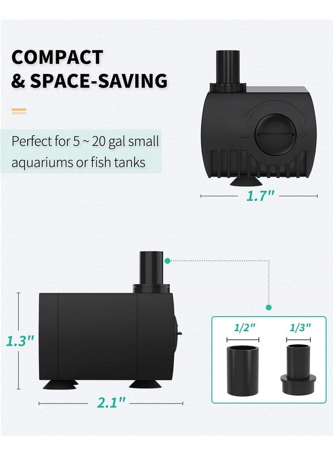 Uniclife Uniclife 80 GPH Submersible Water Pump 4W 2.4ft High Lift Quiet Pump for Fountain Aquarium Fish Tank  - Image 4